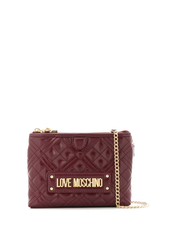 love moschino quilted cross body bag