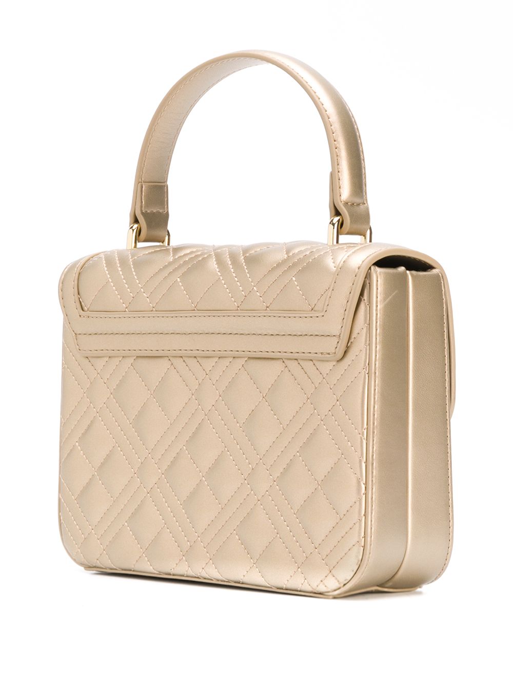 фото Love moschino quilted top-handle box bag