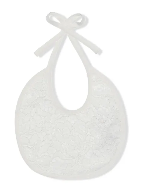 Dolce & Gabbana Kids babero con detalle de encaje