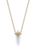 Nialaya Jewelry quartz pendant chain necklace - White