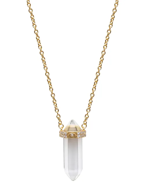 Collier à pendentif orné de quartz - Nialaya Jewelry - Modalova