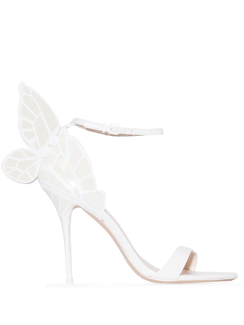 Shop Sophia Webster Chiara 100mm Sandals In White