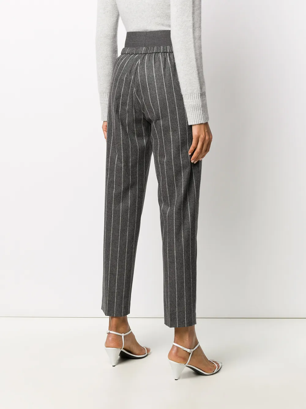Fabiana Filippi Broek met krijtstreep Grijs