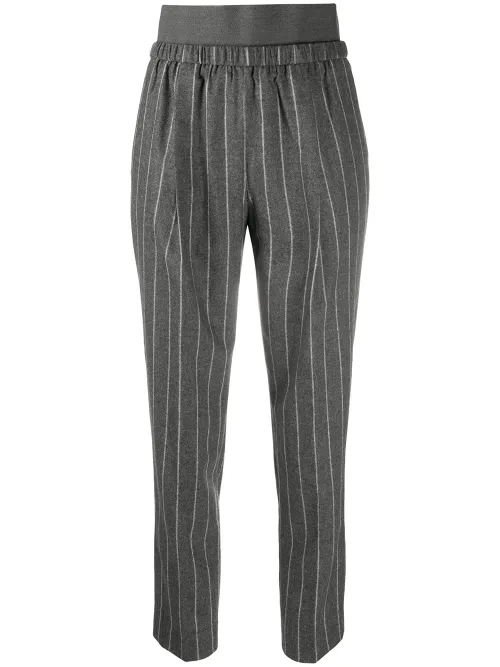 Pantalon à fines rayures - Fabiana Filippi - Modalova
