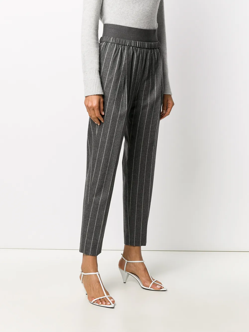 Fabiana Filippi Broek met krijtstreep Grijs
