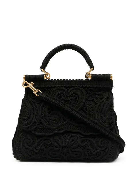 Dolce & Gabbana شنطة كتف دانتيل 'سيسيلي' صغيرة