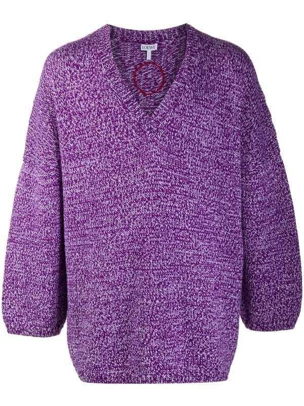 oversized purple jumper