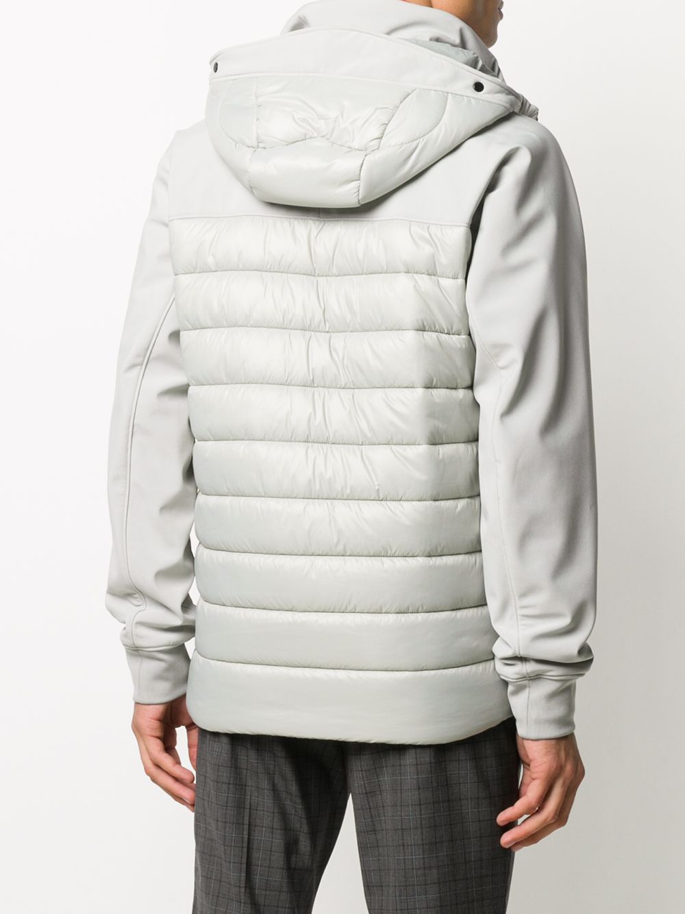 фото C.p. company jersey-panelled puffer jacket