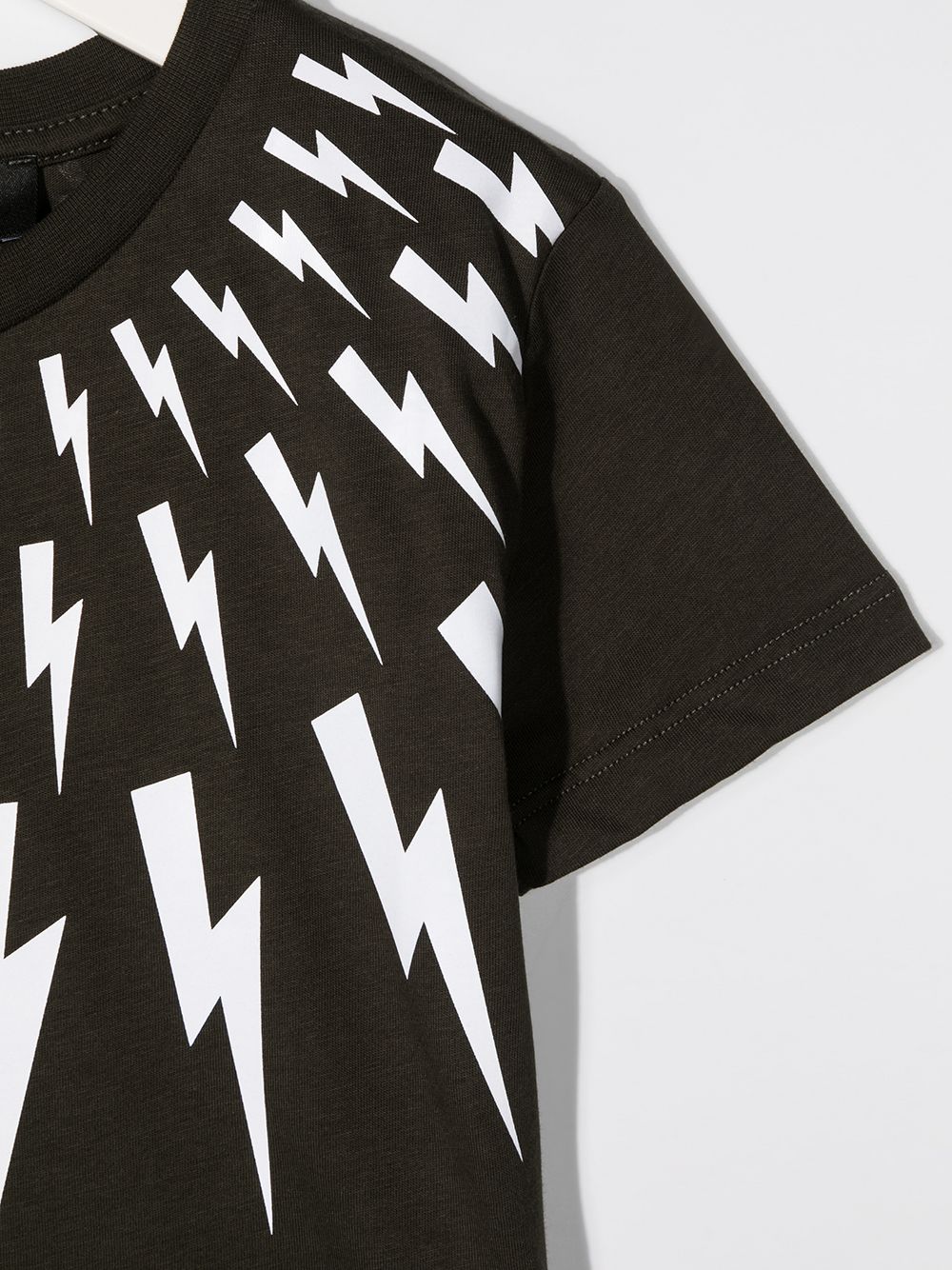 фото Neil barrett kids lightning print t-shirt