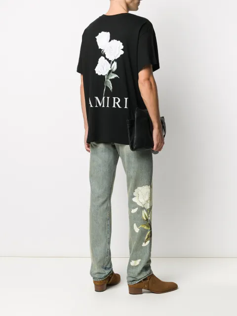 amiri flower jeans