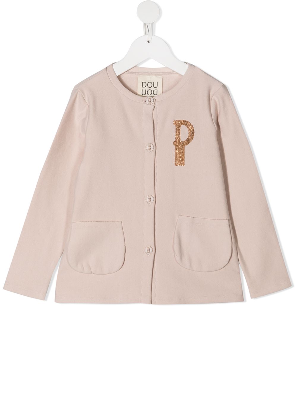 фото Douuod kids embroidered monogram cardigan