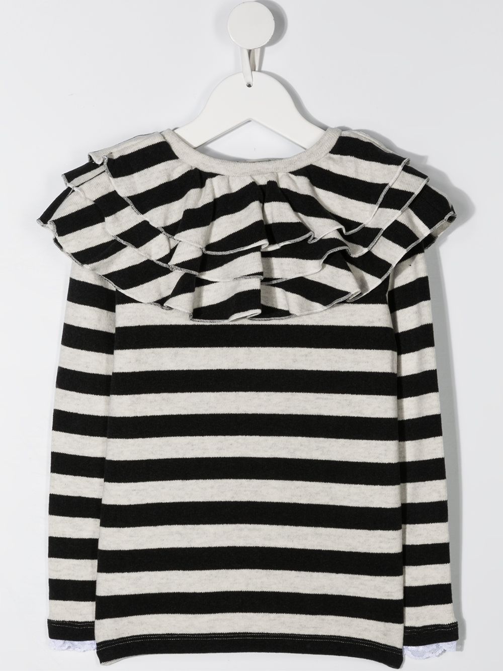 фото Douuod kids stripe ruffle blouse