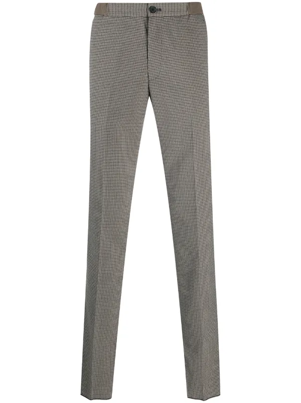 houndstooth skinny trousers