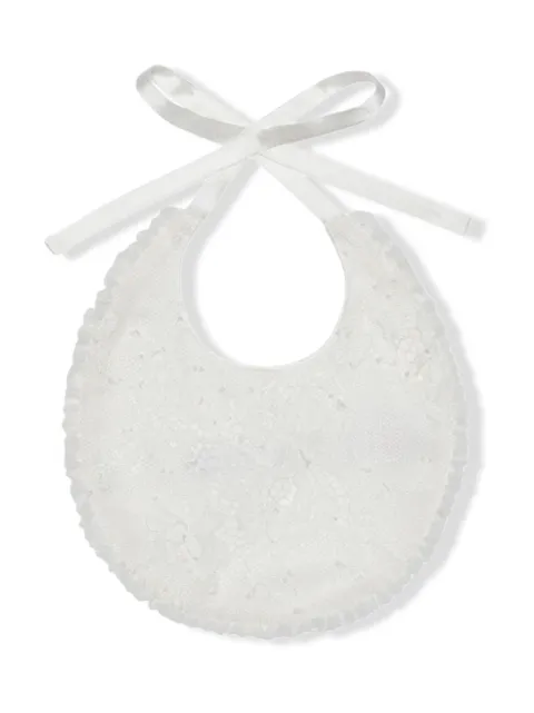 Dolce & Gabbana Kids babero con detalle de encaje