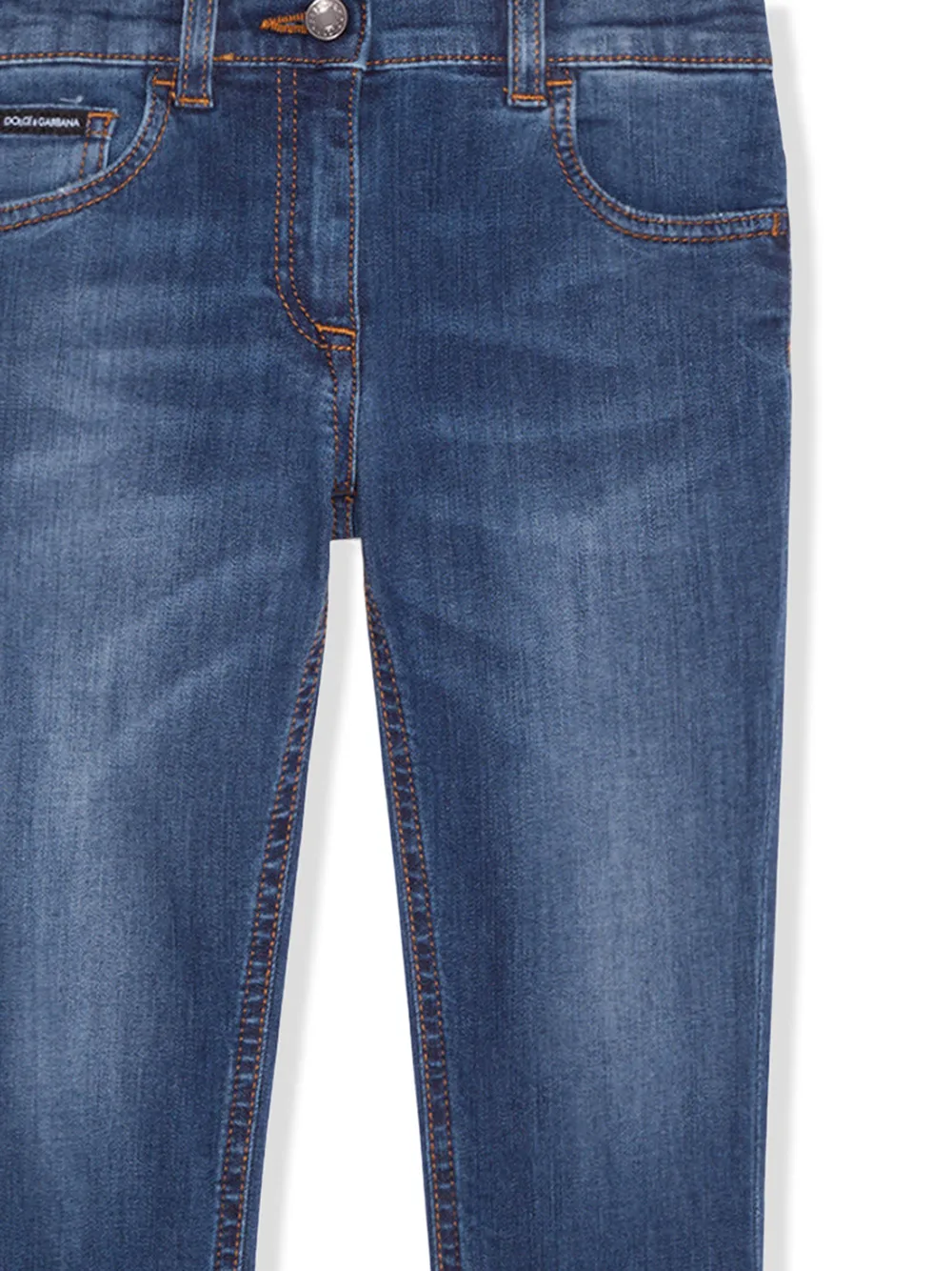 Dolce & Gabbana Kids Jeans skinny a vita media | Denim | Image 3