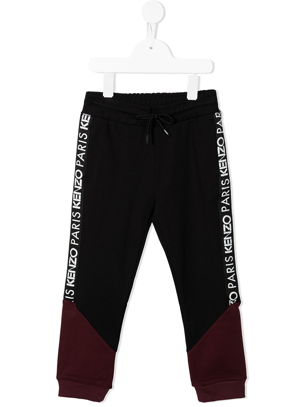 Kenzo Logo-print Cotton Track Pants In Schwarz