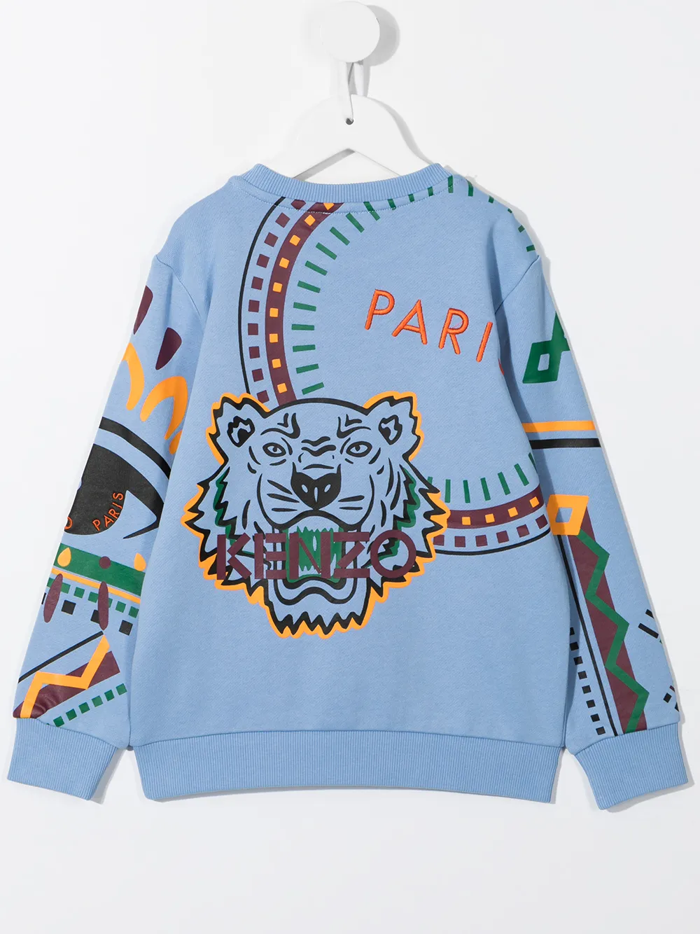 фото Kenzo kids толстовка с геометричной вышивкой