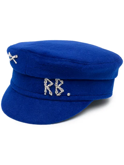 Ruslan Baginskiy velvet narrow brim hat