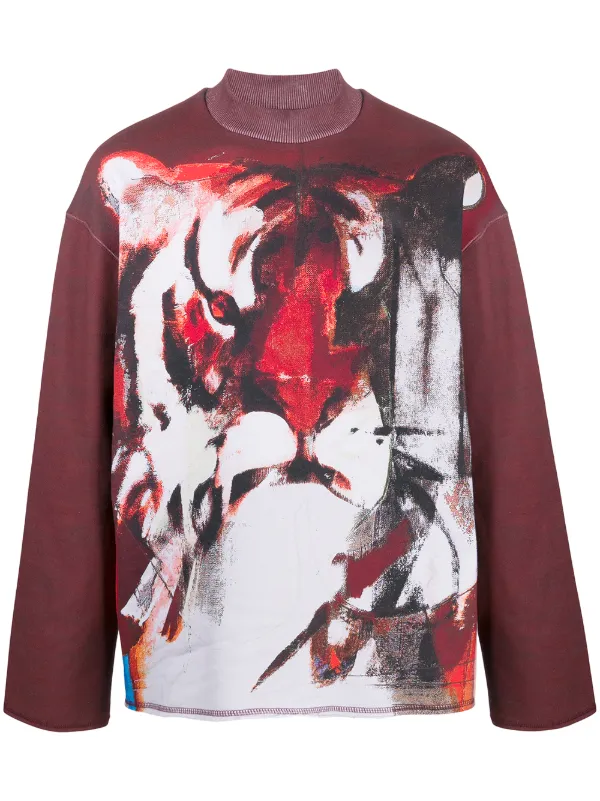 tiger print sweatshirt