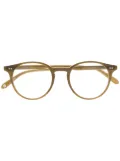 Garrett Leight round frame glasses - Brown