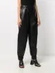 Aeron tapered faux leather trousers