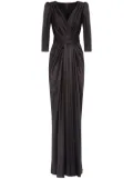 Dolce & Gabbana V-neck silk evening gown - Black