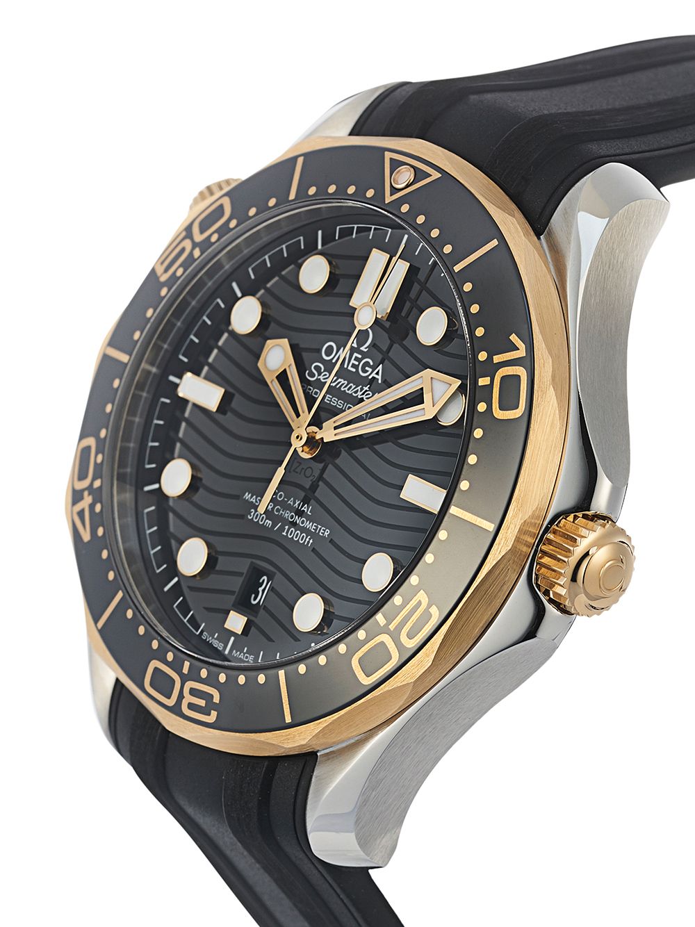 фото Omega наручные часы seamaster diver 300m co-axial master chronometer pre-owned 41 мм 2020-го года