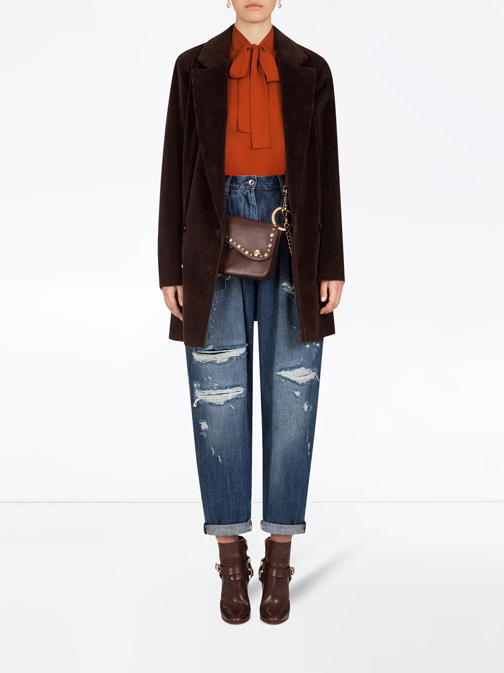 Image 2 of Dolce & Gabbana ripped balloon-leg jeans