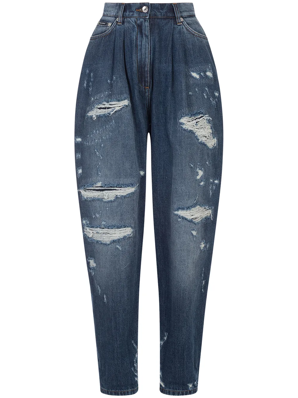 

Dolce & Gabbana ripped balloon-leg jeans - Blue