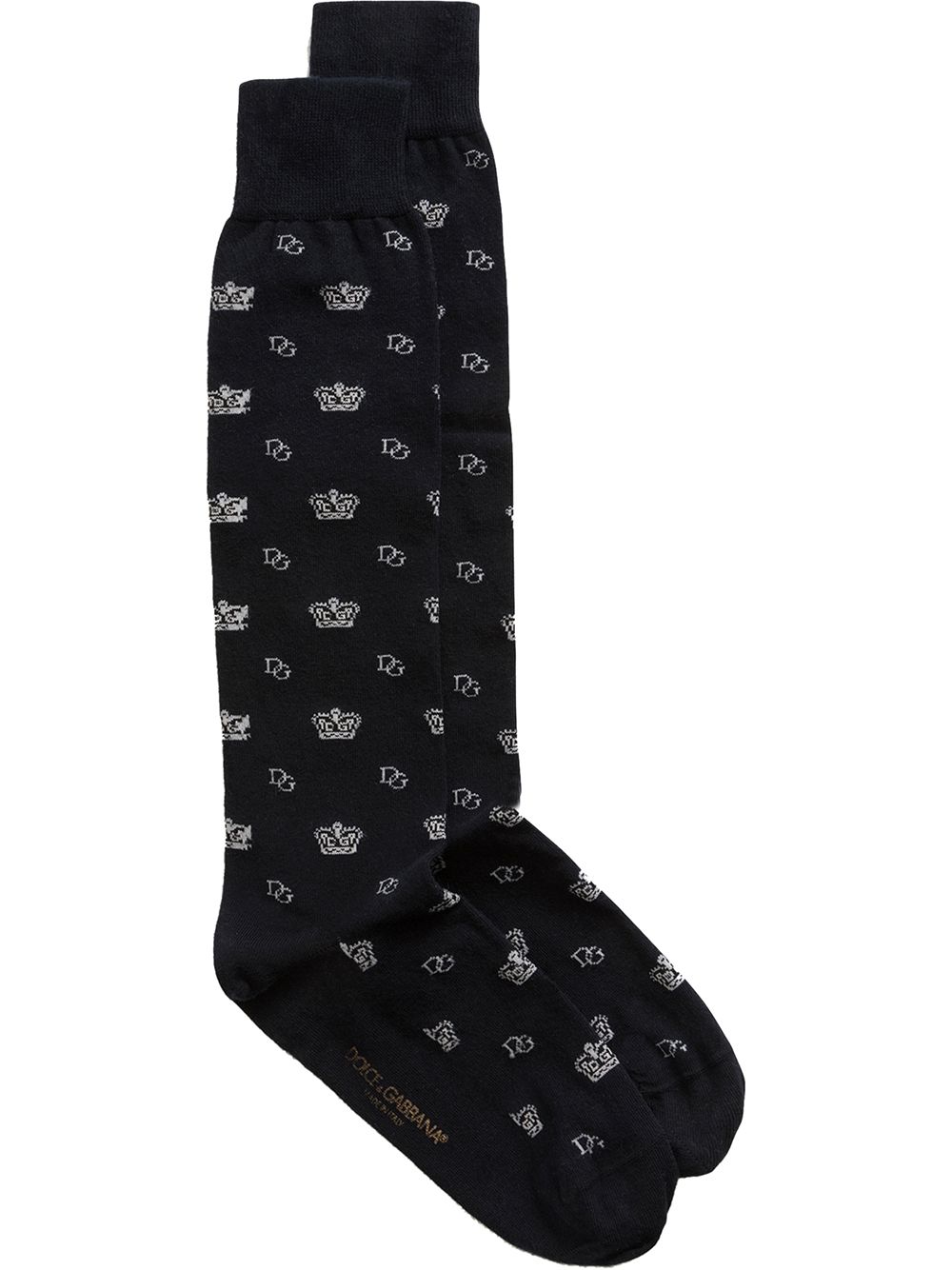 фото Dolce & gabbana носки вязки интарсия с логотипом