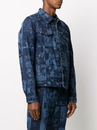 printed denim jacket展示图