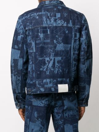 printed denim jacket展示图