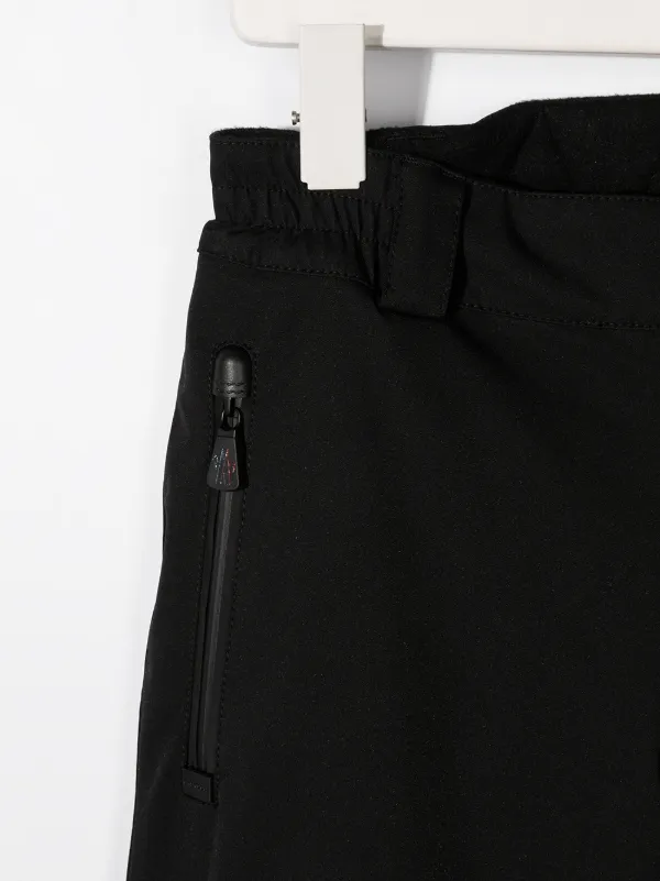 キッズ用ボトムス JUNIOR MONCLER Straight Leg Pants F29548M72010 809EH 999 B Moncler Enfant straight-leg Cargo Trousers | Black | FARFETCH