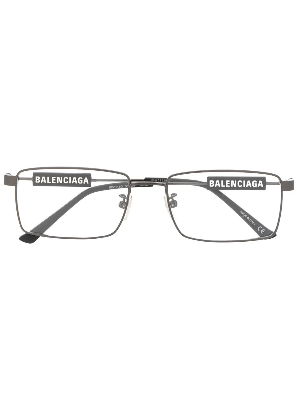 фото Balenciaga eyewear очки в квадратной оправе с логотипом