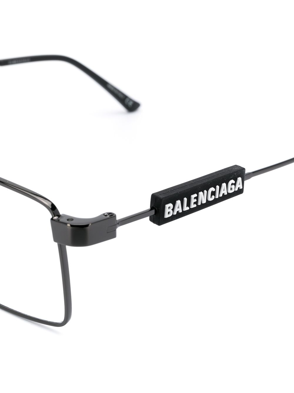 фото Balenciaga eyewear очки в квадратной оправе с логотипом