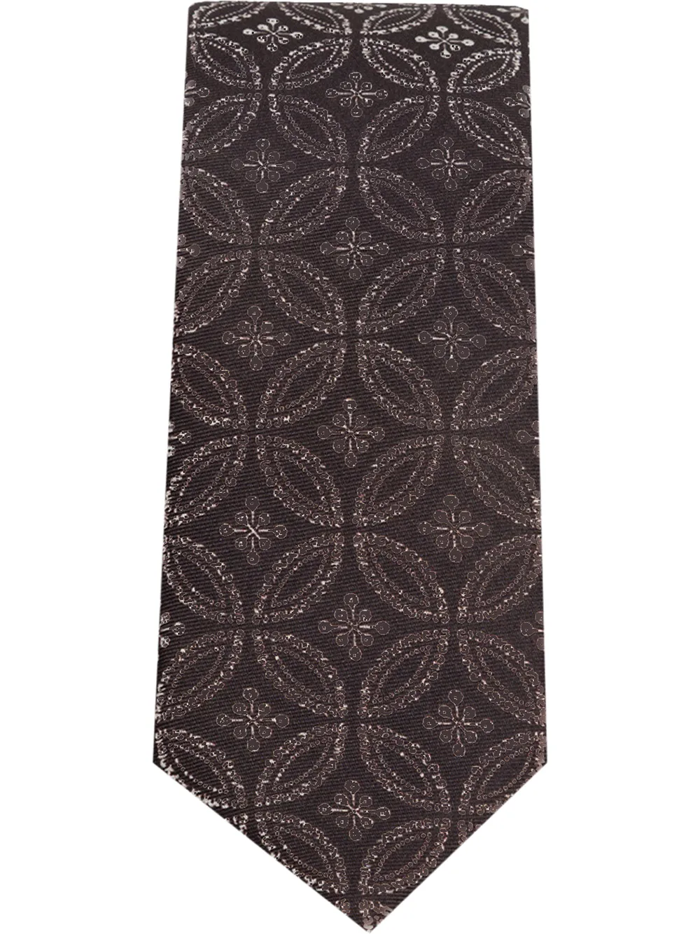

Dolce & Gabbana jacquard printed silk tie - Brown