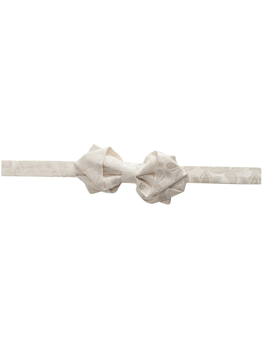 

Dolce & Gabbana patterned-jacquard bow tie - Neutrals