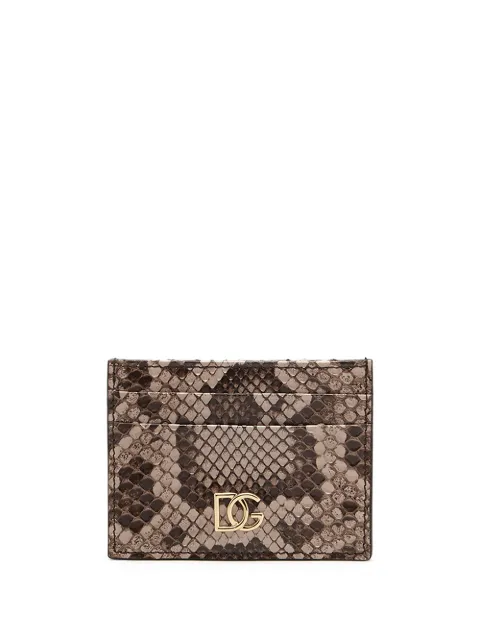 Dolce & Gabbana DG-logo leather card holder