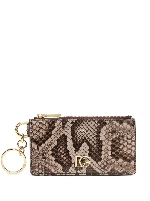 Dolce & Gabbana DG-logo leather card holder