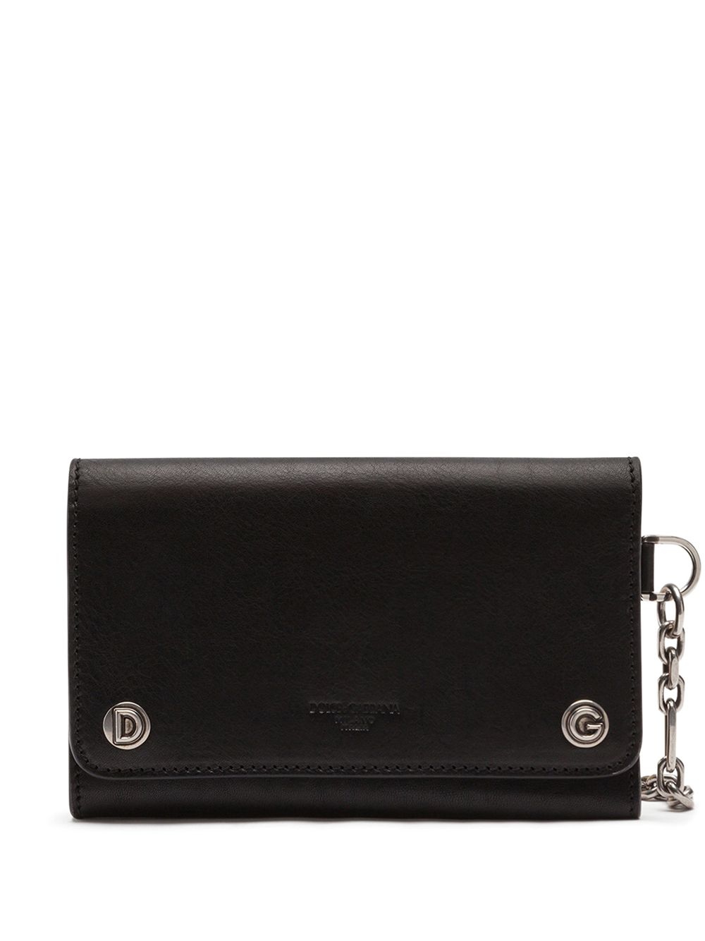 

Dolce & Gabbana cartera con logo en relieve - Negro