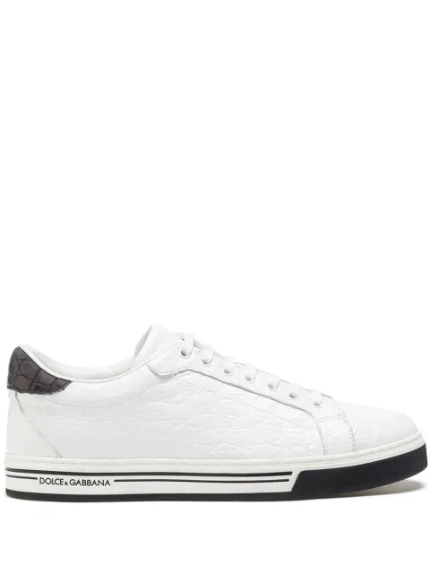 Dolce & Gabbana Roma crocodile leather sneakers