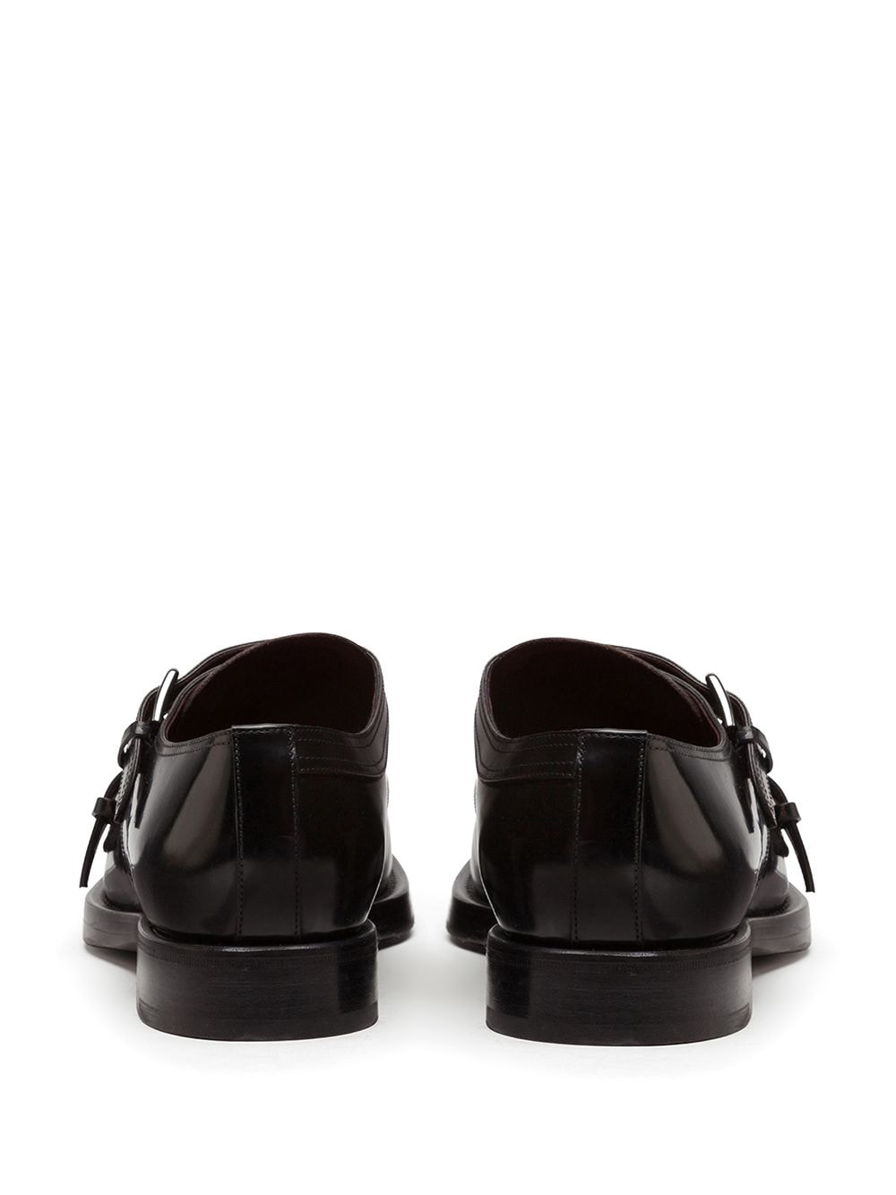 Shop Dolce & Gabbana Strappy Monk Shoes In Black