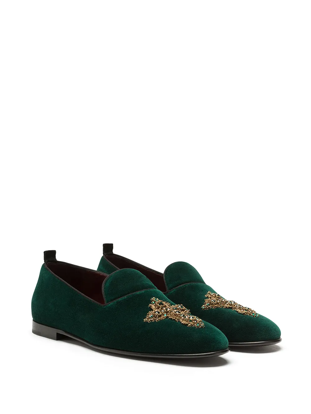 archive dolce and gabbana velours shoes - iplace.co.il