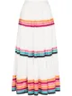 Image 1 of Zimmermann Lulu stripe-pattern midi skirt