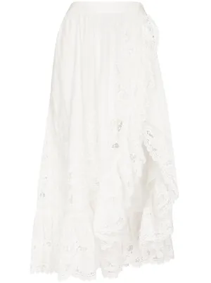 White zimmermann skirt Clearance