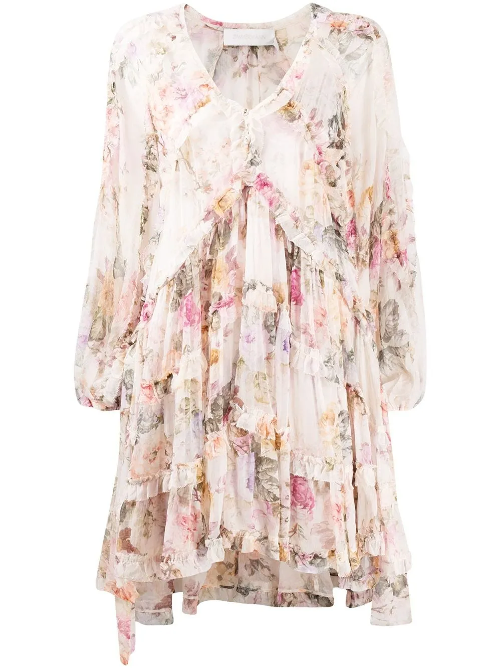 floral print V-neck dress | ZIMMERMANN 