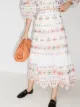 Image 2 of Zimmermann Brighton embroidered midi skirt