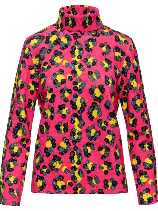 Aztech Mountain Matterhorn Leopard-print Jumper in Pink