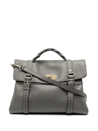 Mulberry Oversized Alexa Satchel Grey FARFETCH AE