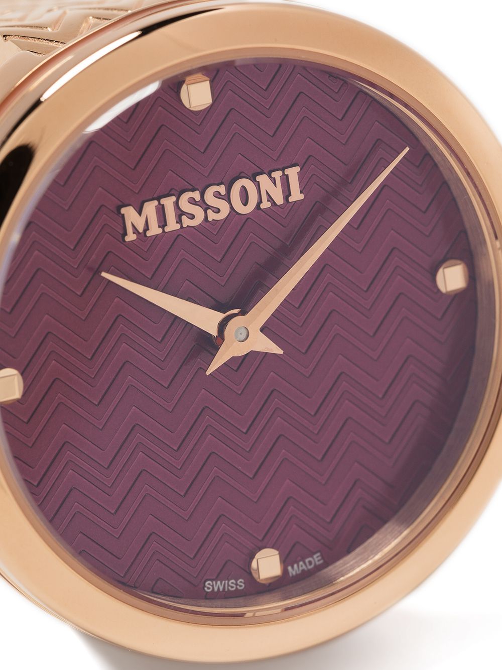фото Missoni наручные часы с тисненым узором шеврон